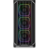 Sharkoon AK5M RGB boîtier midi tower Noir | 2x USB-A | 1x USB-C | RGB | Window