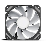 Sharkoon SHARK Mirror RGB PWM REVERSE, Ventilateur de boîtier Noir, 4 broches PWM