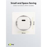 goobay Chargeur rapide USB-C PD GaN Nano (20 W) Blanc, 1x USB-C, Power Delivery 3.0