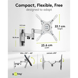 goobay Goobay TV Wall Mount Caravan sl 33-109, Support mural Argent