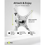 goobay Goobay TV Wall Mount Caravan sl 33-109, Support mural Argent