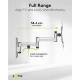 goobay Goobay TV Wall Mount Caravan sl 33-109, Support mural Argent