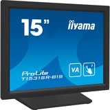iiyama ProLite T1531SR-B1S 15" Moniteur tactile Noir (Mat), 1x DisplayPort, 1x HDMI, 1x VGA