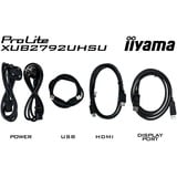 iiyama ProLite XUB2792UHSU-B6 27" 4K Ultra HD Moniteur Noir (Mat), 1x DisplayPort, 1x HDMI, 1x USB-C, 3x USB-A