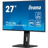 iiyama ProLite XUB2792UHSU-B6 27" 4K Ultra HD Moniteur Noir (Mat), 1x DisplayPort, 1x HDMI, 1x USB-C, 3x USB-A