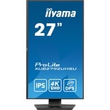 iiyama ProLite XUB2792UHSU-B6 27" 4K Ultra HD Moniteur Noir (Mat), 1x DisplayPort, 1x HDMI, 1x USB-C, 3x USB-A