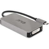 Club 3D USB 3.2 Gen1 type-C vers DVI-D Version HDCP, Adaptateur Gris/Noir