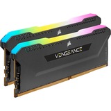 Corsair 64 Go DDR4-4000 Kit, Mémoire vive Noir, CMH64GX4M2Z4000C18, Vengeance RGB PRO
