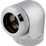 Corsair Hydro X Series XF Hardline 90° 14 mm OD, Connecteur Chrome, 2 piéces