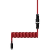 HyperX Coiled Cable, USB-C, Câble Rouge/Noir, 1,2 m