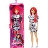 Mattel Barbie Fashionistas - Robe noire et blanche, Poupée 