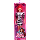 Mattel Barbie Fashionistas - Robe noire et blanche, Poupée 