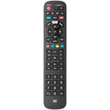 One for all Télécommande de remplacement pour téléviseur Panasonic, Commande à distance Noir