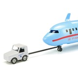 SIKU Monde - Avion avec accessoires, Modèle réduit de voiture Bleu clair, 5402