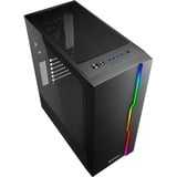 Sharkoon RGB Slider, Boîtier PC Noir, 3x USB-A | RGB | Tempered Glass