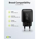 goobay 25W Chargeur rapide USB-C PD GaN Noir, 1x USB-C, Power Delivery 3.0