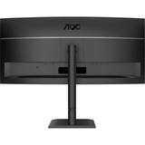 AOC CU34E4CV 34" Moniteur UltraWide incurvé Noir, 1x DisplayPort, 2x HDMI, 1x USB-C, 4x USB-A, 1x RJ-45, 120 Hz