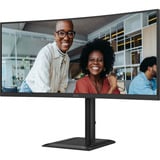 AOC CU34E4CV 34" Moniteur UltraWide incurvé Noir, 1x DisplayPort, 2x HDMI, 1x USB-C, 4x USB-A, 1x RJ-45, 120 Hz