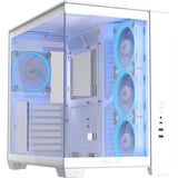 ASUS A32 PLUS boîtier midi tower Blanc | 2x USB-A | 1x USB-C | RGB | Window
