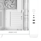 ASUS A32 PLUS boîtier midi tower Blanc | 2x USB-A | 1x USB-C | RGB | Window