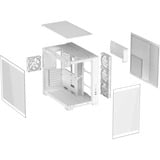 ASUS A32 PLUS boîtier midi tower Blanc | 2x USB-A | 1x USB-C | RGB | Window