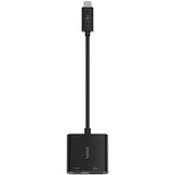 Belkin USB-C/ HDMI et adaptateur de charge Noir, 0,13 mètres