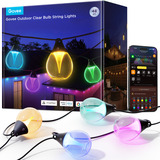 Govee Outdoor Clear Bulb String Lights, Lampe Noir, 15 mètres