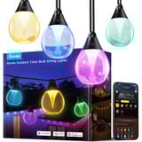 Govee Outdoor Clear Bulb String Lights, Lampe Noir, 15 mètres