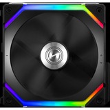 Lian Li UNI FAN SL120 Single Pack, Ventilateur de boîtier Noir, LED RGB, connecteur de ventilateur PWM à 4 broches