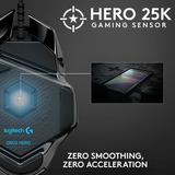 Logitech G502 HERO High Performance, Souris gaming Noir, 100 - 25.600 dpi, LED RGB