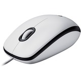 Logitech M100, Souris Blanc/gris, 1000 dpi