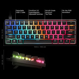 SteelSeries Apex Pro Mini Gen 3 RGB clavier gaming mécanique Noir, Layout US (QWERTY), SteelSeries OmniPoint 3.0, 60 %, Double-shot PBT