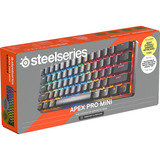 SteelSeries Apex Pro Mini Gen 3 RGB clavier gaming mécanique Noir, Layout US (QWERTY), SteelSeries OmniPoint 3.0, 60 %, Double-shot PBT