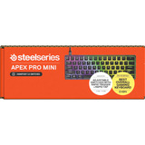 SteelSeries Apex Pro Mini Gen 3 RGB clavier gaming mécanique Noir, Layout US (QWERTY), SteelSeries OmniPoint 3.0, 60 %, Double-shot PBT