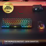 SteelSeries Apex Pro Mini Wireless, clavier gaming Blanc, Layout États-Unis, SteelSeries OmniPoint 2.0, US layout, SteelSeries OmniPoint 2.0, 60%, RGB LED, Double Shot PBT Keycaps