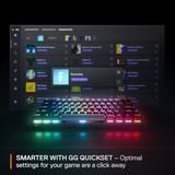 SteelSeries Apex Pro Mini Wireless, clavier gaming Blanc, Layout États-Unis, SteelSeries OmniPoint 2.0, US layout, SteelSeries OmniPoint 2.0, 60%, RGB LED, Double Shot PBT Keycaps