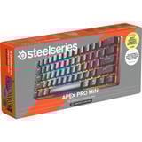 SteelSeries Apex Pro Mini Wireless, clavier gaming Blanc, Layout États-Unis, SteelSeries OmniPoint 2.0, US layout, SteelSeries OmniPoint 2.0, 60%, RGB LED, Double Shot PBT Keycaps