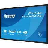 iiyama ProLite T5529AS-B1AG, Affichage public Noir, Tactile, HDMI, USB-C, Audio, LAN, WiFi 5, Android 14