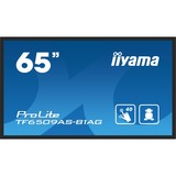 iiyama ProLite TF6539AS-B1AG 64.5" 4K UHD Moniteur tactile  Noir, Tactile, HDMI, DisplayPort, LAN, Audio, USB, Android 
