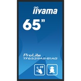 iiyama ProLite TF6539AS-B1AG 64.5" 4K UHD Moniteur tactile  Noir, Tactile, HDMI, DisplayPort, LAN, Audio, USB, Android 