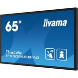 iiyama ProLite TF6539AS-B1AG 64.5" 4K UHD Moniteur tactile  Noir, Tactile, HDMI, DisplayPort, LAN, Audio, USB, Android 