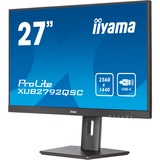 iiyama Prolite XUB2792QSC-B5 27" Moniteur Noir, 75Hz, HDMI, DisplayPort, USB-C, Audio
