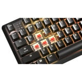 Corsair K70 CORE TKL RGB clavier gaming mécanique Noir, Layout US (QWERTY), Corsair MLX Red v2, 80% (TKL), Hot-swappable, ABS Double shot