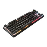 Corsair RGB clavier gaming mécanique Noir, Layout US (QWERTY), Corsair MLX Red v2, 80% (TKL)