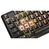 Corsair RGB clavier gaming mécanique Noir, Layout US (QWERTY), Corsair MLX Red v2, 80% (TKL)