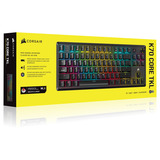 Corsair RGB clavier gaming mécanique Noir, Layout US (QWERTY), Corsair MLX Red v2, 80% (TKL)