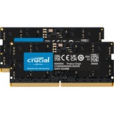 Crucial 64 Go DDR5-4800 (2x 32 Go) mémoire PC portable Noir, CT2K16G48C40S5, SO-DIMM
