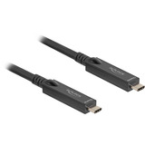DeLOCK Câble USB-C optique actif Noir, 8 mètres, 8K