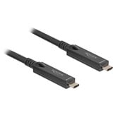 DeLOCK Câble USB-C optique actif 8K vidéo + données + PD Noir