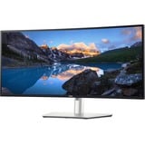 Dell UltraSharp U3425WE 34.1" Moniteur UltraWide incurvé Argent/noir, 1x DisplayPort, 1x HDMI, 3x USB-C, 5x USB-A, 2x Thunderbolt, 1x RJ-45, 120 Hz